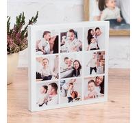 Wanapix | Foto en Bloque de Madera 13x13 | Color Blanco | Bloque Personalizado por 1 cara | Ideal como Marco Fotográfico Decorativo | Taco de Madera con Foto Impresa