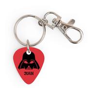 Wanapix | Llavero con Púa de Guitarra Personalizada | Regalo Original para Guitarristas | Regalo Original para cumpleaños/Aniversario/San Valentín | Darth