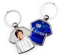 Wanapix | Llavero Metálico Personalizado Camiseta | Llavero Equipos de Fútbol | Regalo Original Aficcionados | 100% Personalizado