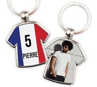 Wanapix | Llavero Metálico Personalizado Camiseta | Llavero Equipos de Fútbol | Regalo Original Aficcionados | Francia