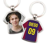 Wanapix | Llavero Metálico Personalizado Camiseta | Llavero Equipos de Fútbol | Regalo Original Aficcionados | Barcelona