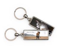 Wanapix | Llavero Metálico Personalizado con Nombre y Foto | a 2 Caras | Regalo Original para el | 100% Personalizado
