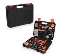 Wanapix | Maletín con Herramientas | Maletín Rígido cierre Seguro | Incluye 19 herramientas| Negro M - 35 x 26,5 x 6cm