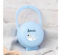 Wanapix | Porta Chupetes Bebe Personalizado | Guarda Chupetes Bebe | Fundas para Chupetes | Portachupetes Sin BPA | Sailor Azul