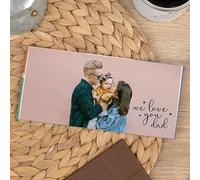 Wanapix | Tableta de Chocolate Personalizada | Regalo Día del Padre | Chocolate para Regalar | 80gr | Chocolate con Leche | Love you Dad