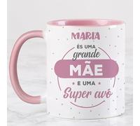 Wanapix | Taza Día de Madre Personalizada | Regalo para Mama | Tazas Originales para Regalar | 325m | Taza Grande mãe e super avó