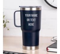 Wanapix | Taza Térmica Personalizada de Doble Capa | Capacidad 600 ml | Color Azul | Conserva Frío y Calor durante Horas | Grabado con Nombres o Textos | Regalo Original | 100% Personalizado