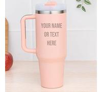 Wanapix | Taza Térmica XL Personalizada de Doble Capa | Capacidad 1,2 L | Conserva Frío y Calor Horas | Color Rosa | Personaliza mediante Grabado | 100% Personalizado