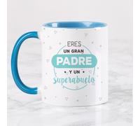 Wanapix | Tazas Día del Padre de Cerámica | Regalos para Papá | Taza regalo para Papá | 325 ml | Eres un gran padre y un superabuelo