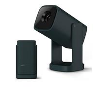 Wanbo Cube 1 Mini Proyector Portátil Android TV, Soporte 1080P, 200 ISO Lúmenes, Enfoque Eléctrico, Asistente de Voz, WiFi Bluetooth, Rotación 360°, Proyector de Cine En Casa/Exterior