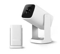 Wanbo Cube 1 Mini Proyector Portátil Android TV, Soporte 1080P, 200 ISO Lúmenes, Enfoque Eléctrico, Asistente de Voz, WiFi Bluetooth, Rotación 360°, Proyector de Cine En Casa/Exterior