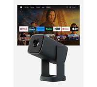 Wanbo Cube 1 Pro - Proyector Inteligente con Android TV y Google Play - Mini proyector portátil Compacto y Altavoz Bluetooth de 8 W, corrección Keystone, Cine en casa para Espacios pequeños