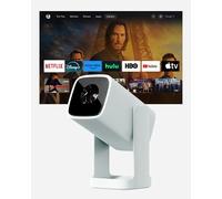 Wanbo Cube 1 Pro - Proyector Inteligente con Android TV y Google Play - Mini proyector portátil Compacto y Altavoz Bluetooth de 8 W, corrección Keystone, Cine en casa para Espacios pequeños