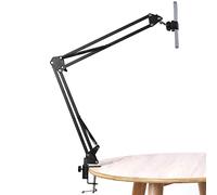 WANBY Soporte de brazo articulado para mesa de montaje flexible de rotación de 360 ° Soporte de clip de teléfono celular para todo el micrófono de teléfono inteligente