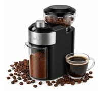 Wancle Macinacaffè - Macinacaffè elettrico regolabile con 28 livelli di macinatura - macinatura precisa per 2-12 tazze - Per Espresso, caffè filtro e French Press, 220V