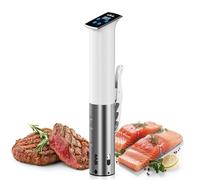 Wancle Sous Vide Roner 1100W - Circulador de inmersión preciso, IPX7 impermeable, diseño compacto, control de temperatura ±0,1 °C, silencioso y fácil de usar, blanco