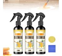 WANCUEO Natural Micro-Molecularized Beeswax Spray, Beeswax Furniture Polish, Bees Wax Furniture Polish and Cleaner, Wood Floor Cleaner and Polish, The Original Beeswax Spray for Furniture, 3PCS