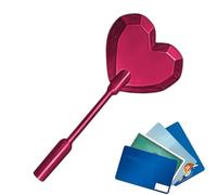 Wand for Credit Card,3D Printed Contactless Payment Pranks | Contactless Payment Card Holder with Heart Design | for Supermarket Store Coffee Shop Fast Food Restaurants Vending Machines