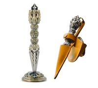 Wand Unique DND Dice Spinner Skull Tower Rulette Roller Dark Demon Goblin Metal Dice Sets para juegos de rol