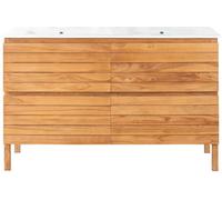 Wanda Collection Mueble baño de teca maciza y cerámica L 140 cm