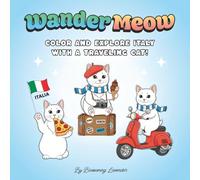 Wander Meow: A Cute Traveling Cat in Italy Coloring Book for Kids