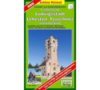 Wander- und Radwanderkarte Naturpark Frankenwald, Ludwigsstadt, Lehesten, Teuschnitz und Umgebung: Ausflüge zwischen Gräfenthal, Wurzbach, Tettau, Steinbach am Wald und Nordhalben. Maßstab 1: 35 000
