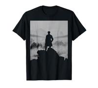 Wanderer Above Sea of Fog Friedrich Arte Minimalizado Camiseta