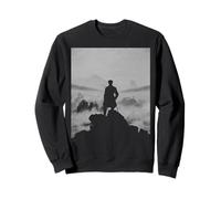 Wanderer Above Sea of Fog Friedrich Arte Minimalizado Sudadera