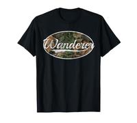 Wanderer Camouflage Camo Throwback Wilderness Travel Art Camiseta