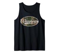 Wanderer Camouflage Camo Throwback Wilderness Travel Art Camiseta sin Mangas
