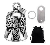 WanderGo Guardian Bell Biker Bell - Campana para moto, color plateado, plata, Talla única