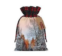 Wandering In The Winter Light 1 bolsa con cordón, 4.7 x 6.9 pulgadas, para regalos, viajes y uso diario con etiquetas de regalo de papel kraft