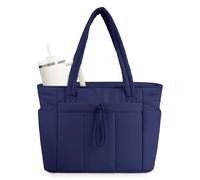 Wandering Nature - Bolsa de asas con portavasos, compartimento para ordenador portátil y funda para carro para viaje, trabajo, enfermera, mujer