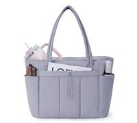 Wandering Nature - Bolsa de asas con portavasos, compartimento para ordenador portátil y funda para carro para viaje, trabajo, enfermera, mujer