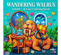 Wandering Walrus: A Bold and Easy Coloring Book for Stress Relief and Relaxation: 50 Simple Arctic Designs for Adults, Teens, and Seniors. (Cozy Moments Series)