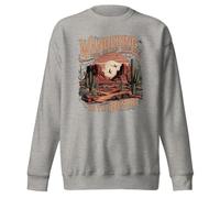 Wandering Where The Wind Takes Me - Sudadera unisex de cuello redondo para adultos, Gris carbón., XL