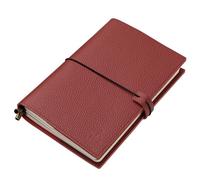WANDERINGS Cuaderno Travelers A5 con Bolsillos - Diario de Cuero Genuino, 6 x 8,5" / 15 x 22 cm, Diario de Viaje Recargable para Capturar Todas las Aventuras de la Vida, Insertos Blanco de 120 GSM
