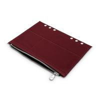 Wanderings Estuche con Cierre y Ranuras para Tarjetas, Accesorio para Cuadernos de Viaje Rellenables - Tamaño A5 5,25"x8,25"/21x14 cm - Funda de Tela de Algodón 100% Resistente para Planificadores