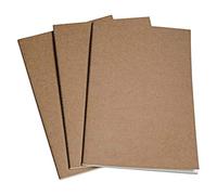 WANDERINGS Insertos de Cuaderno de Viaje Grande Rayado, Recargas de Diario Grande 18x27cm, 3 Cuadernillos, 180 Páginas Blancas - Recambios de Cuaderno de Viaje para Diarios, Agendas, Planificadores