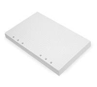 Wanderings Insertos de Planificador de Encuadernado de 6 Anillos A5 -Hojas Sueltas con Cuadrícula de Puntos, Recargas de Papel A5 Compatibles con Filofax, 6 Orificios, de 200 Paginas Marfil, 120 GSM