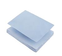 Wanderings Papel Hecho a Mano A5 Color Azul con Borde Irregular, 21x13 cm - Paquete de 50 - Papel para Acuarela/Técnicas Mixtas - Tipografía, Tarjetas de Felicitación - Grueso 150 GSM