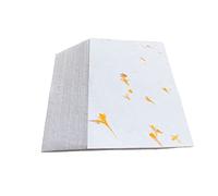 Wanderings Tarjetas de Papel Blancas Hechas A Mano con Pétalos de Flores Reales - 10.5x15 cm Paquete de 50 - Papel para Tarjetas para Anuncios, Invitaciones, Manualidades - Grueso 150 GSM