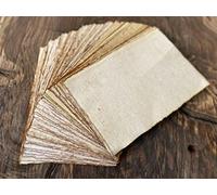 Wanderings Tarjetas Vintage Hechas a Mano con Borde Irregular 5x9 cm - 150 GSM - Paquete de 50 Tarjetas en Blanco Ideales para Tarjetas de Lugar, Nombre, Agradecimientos y Etiquetas de Regalo