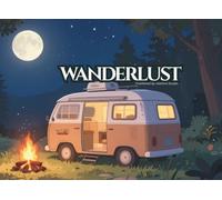 Wanderlust: An Illustrated Travel Journal and Scrapbook for Memories: 8.25x6 Inches Landscape, 100 Premium Cream Pages, Aesthetic Lo-Fi Picture Story Notebook and Photo Album with Writing Lines