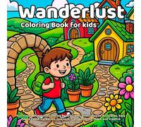 Wanderlust Coloring Book: Fun Travel Adventures Coloring Book for Kids with Cute Line Art Scenes, Easy Pages, Exploring Nature, Journeys, ... Imagination (Easy and Bold Coloring Books)