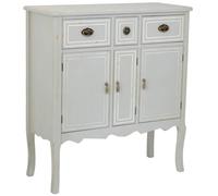 WANDERLUST DECO Aparador de Madera con 3 cajones y 3 Puertas 90x38x98,5h cm