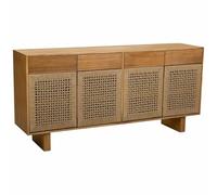 WANDERLUST DECO Aparador de Madera y Cuerda Trenzada marrón 160x36x75