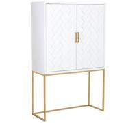 WANDERLUST DECO Armario 2 Puertas Madera y Metal 100x40x160h cm