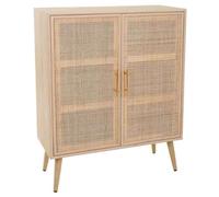 WANDERLUST DECO Armario de Madera y Rejilla