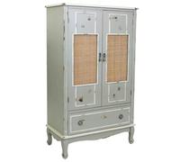 WANDERLUST DECO Armario de Madera y Rejilla Bambu